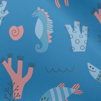 Cartoon Cute Marine Life Chiffon