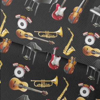 Common Musical Instrument Patt Waterproof Oxford