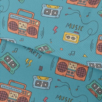 90s Tapes And Speakers Waterproof Oxford