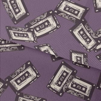 Vintage Hand Drawn Audio Casse Waterproof Oxford