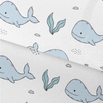 Hand Drawn Cute Whale Waterproof Oxford
