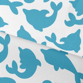 Blue Dolphin Silhouette Waterproof Oxford