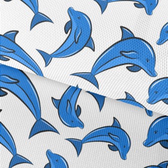 Blue Dolphin Pattern Waterproof Oxford