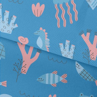 Cartoon Cute Marine Life Waterproof Oxford