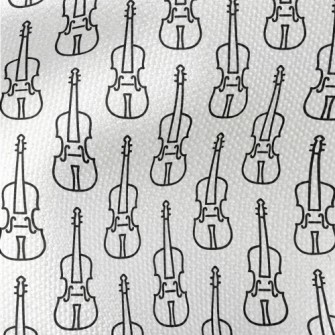 Simple Violin Pattern Waterproof Canvas
