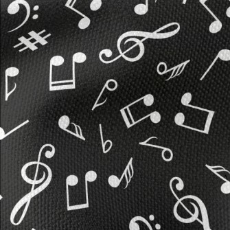 Musical Note Symbol Pattern Waterproof Canvas