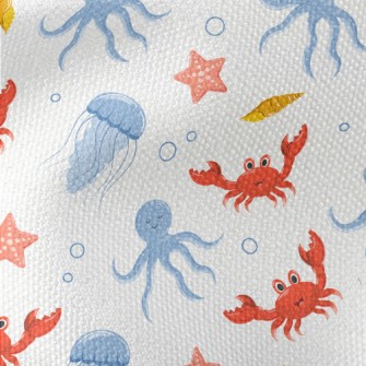 Cute Underwater Animals Waterproof Canvas