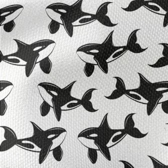 Cute Killer Whale Pattern Waterproof Canvas