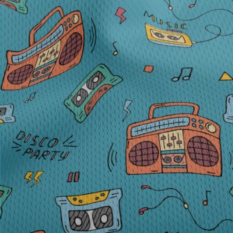 90s Tapes And Speakers Athletic Mesh Flat Back