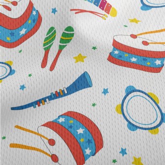 Children&#39;s Colorful Musica Athletic Mesh Flat Back