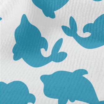 Blue Dolphin Silhouette Terry