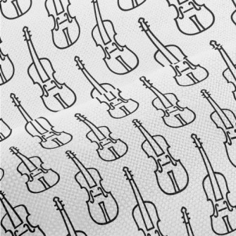 Simple Violin Pattern Performance Linen