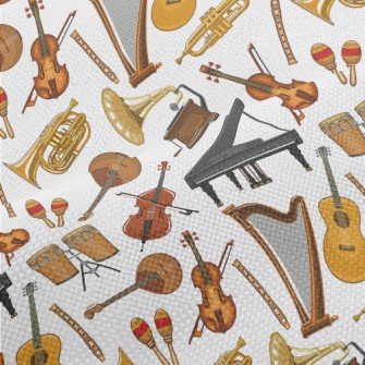 Classic Retro Musical Instrume Performance Linen