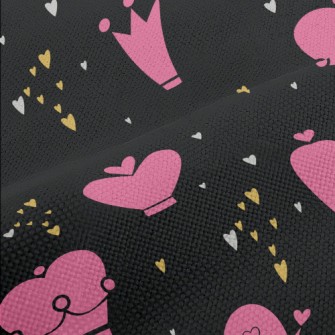 Cartoon Pink Crown Performance Linen