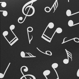 Musical Note Symbol Pattern Twill