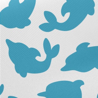 Blue Dolphin Silhouette Twill