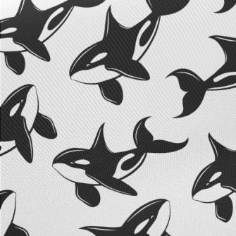 Cute Killer Whale Pattern Twill