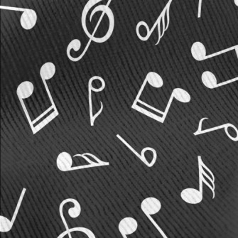 Musical Note Symbol Pattern Standard Corduroy