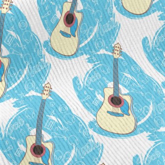 Blue Electric Guitar Standard Corduroy