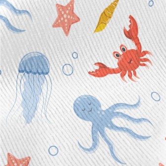 Cute Underwater Animals Standard Corduroy