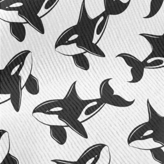 Cute Killer Whale Pattern Standard Corduroy