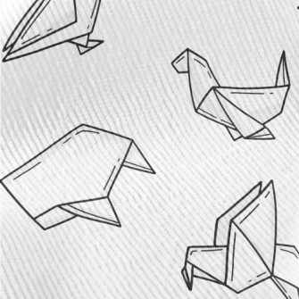 Cute Origami Animals Standard Corduroy