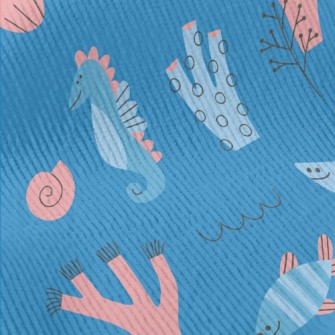 Cartoon Cute Marine Life Standard Corduroy