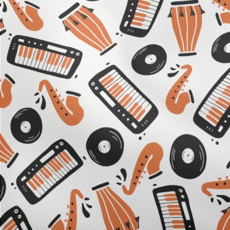 Hand Drawn Jazz Doodles Dobby