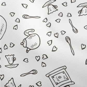 Hand Drawn Love Coffee Dobby