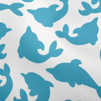 Blue Dolphin Silhouette Dobby