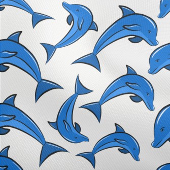 Blue Dolphin Pattern Dobby