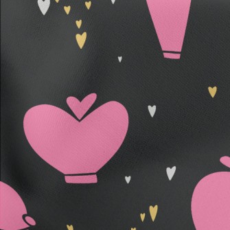 Cartoon Pink Crown Stretch Ponte