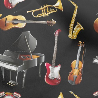 Common Musical Instrument Patt Micro Fleece