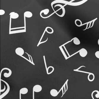 Musical Note Symbol Pattern Micro Fleece