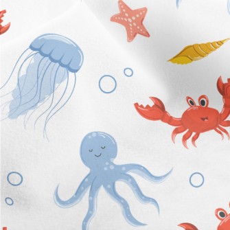 Cute Underwater Animals Micro Fleece