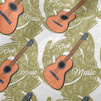 Guitar And Rock Minky