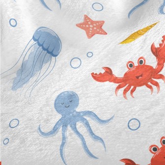 Cute Underwater Animals Minky