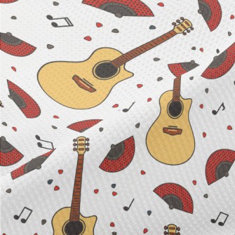 Fan And Guitar Piqué
