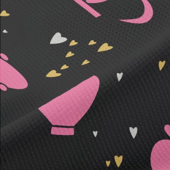 Cartoon Pink Crown Piqué