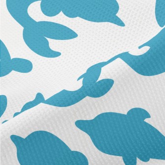 Blue Dolphin Silhouette Piqué