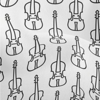 Simple Violin Pattern Lightweight Performance Linen
