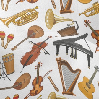 Classic Retro Musical Instrume Lightweight Performance Linen
