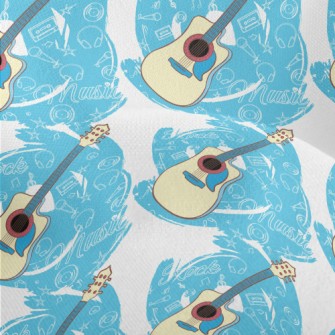 Blue Electric Guitar Lightweight Performance Linen