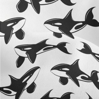 Cute Killer Whale Pattern Lightweight Performance Linen