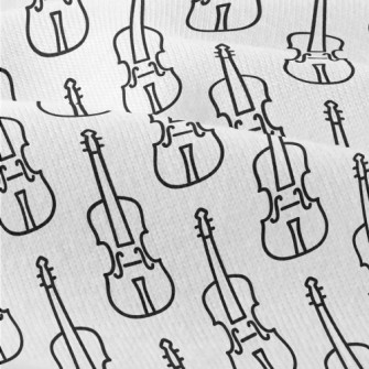 Simple Violin Pattern Modern Jersey