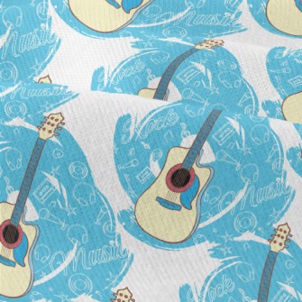 Blue Electric Guitar Modern Jersey