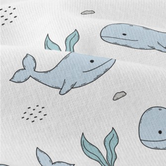 Hand Drawn Cute Whale Modern Jersey