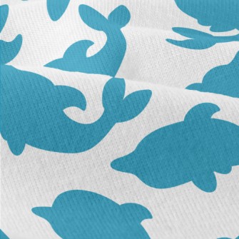 Blue Dolphin Silhouette Modern Jersey