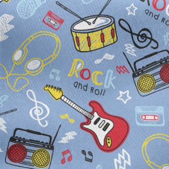 American Hand-painted Rock Mus Jersey Backed Fleece