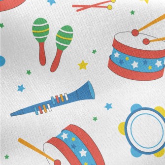 Children&#39;s Colorful Musica Jersey Backed Fleece